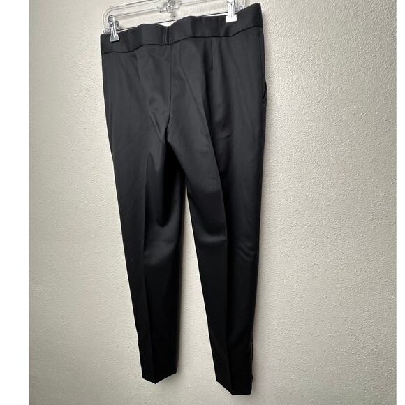 Stella McCartney Black Ankle-Zip Tailored Pants Women Size 6 - Picture 8 of 15